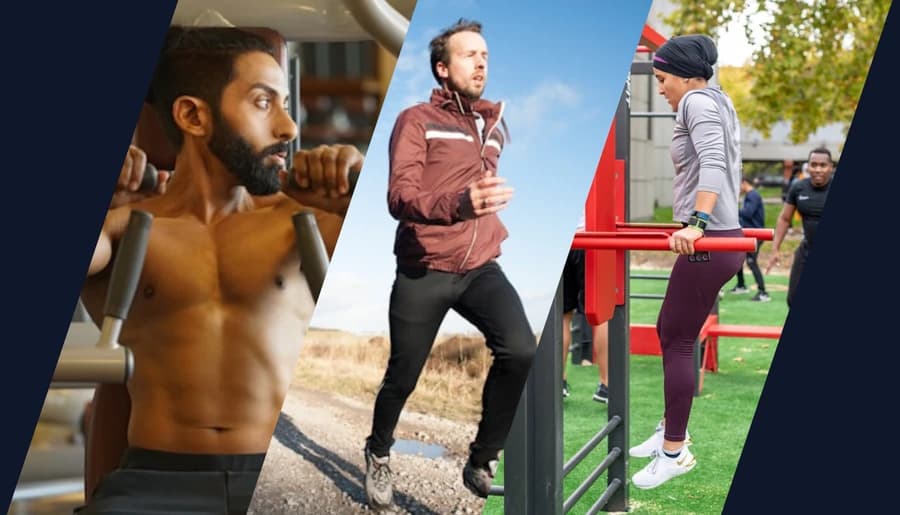 Différents espaces d'entraînement